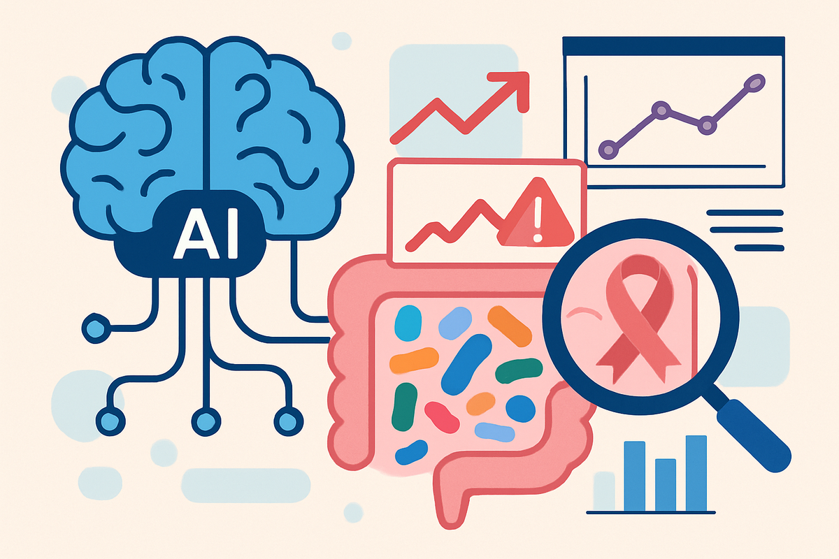 L’intelligence artificielle au service du dépistage du cancer colorectal : comment notre microbiome pourrait révolutionner la prévention